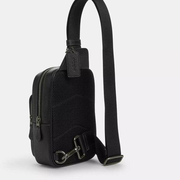 Coach Racer Sling Pack With Varsity Motif CAJ39 - Picture 3 of 8